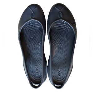 Crocs Women's Size 7 Iconic Comfort Blue Slip On Shoes
